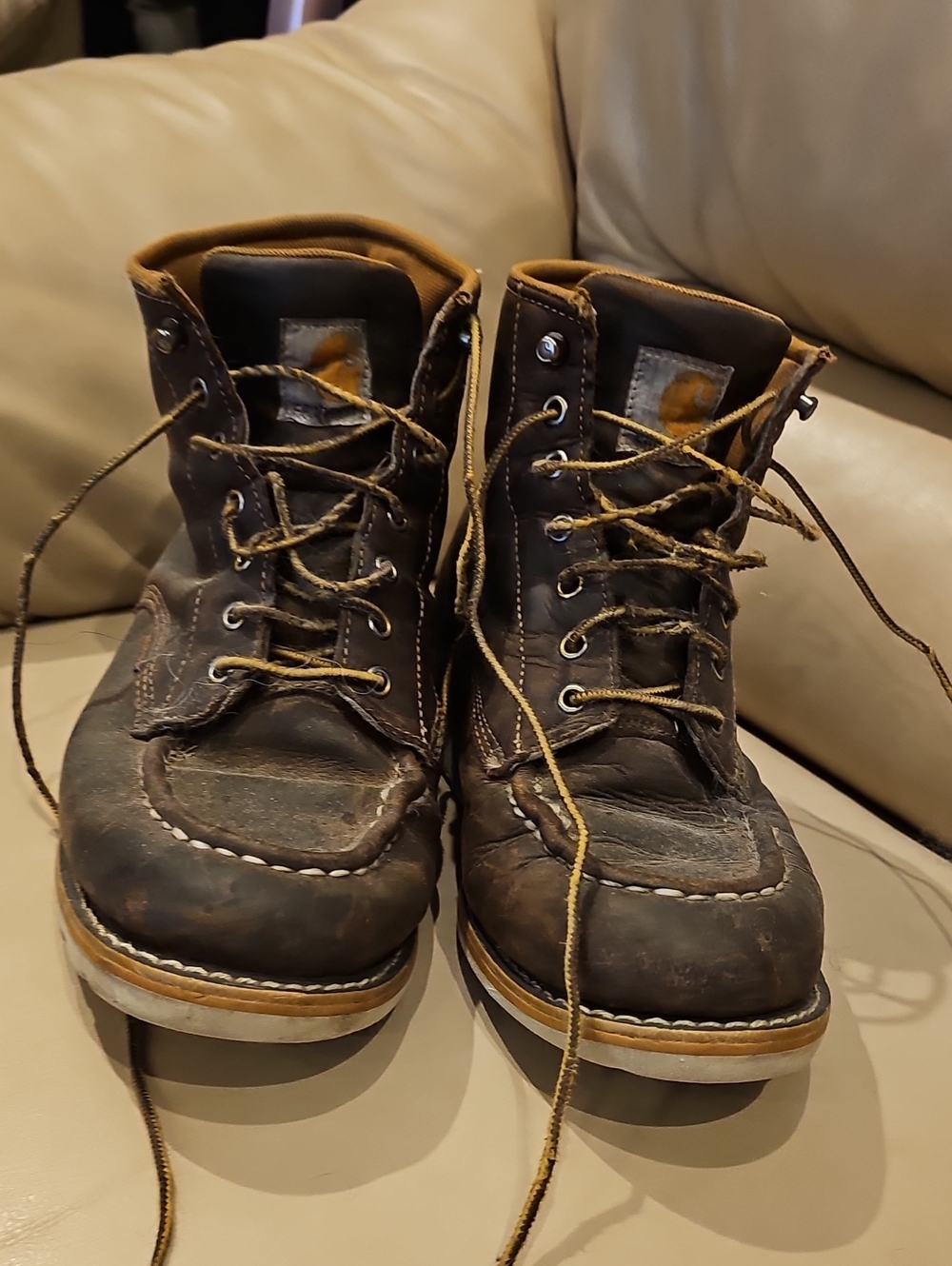 CARHARTT Classic Men's Brown Leather Work Boots